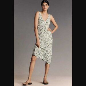 New S Reformation from Anthropologie Beauden sleeveless crepe midi slip dress